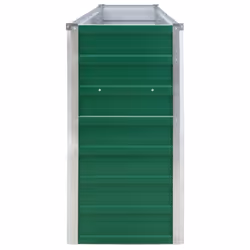 vidaXL Raised Garden Bed 320x40x77cm Galvanised Steel Green Outdoor Planter