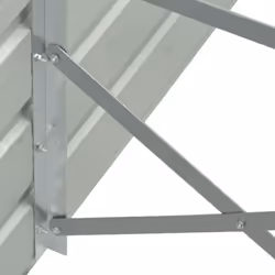 vidaXL Garden Raised Bed Galvanised Steel 320x40x45cm Grey Growing Raised Bed
