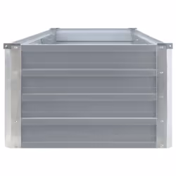 vidaXL Garden Raised Bed Galvanised Steel 320x40x45cm Grey Growing Raised Bed