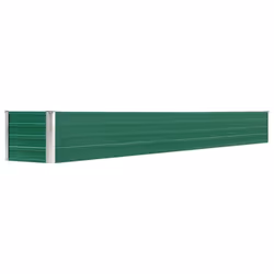 vidaXL Garden Raised Bed Galvanised Steel 320x40x45cm Green Growing Raised Bed - Additional view 5