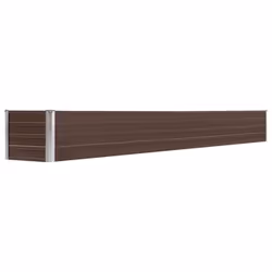 vidaXL Garden Raised Bed Galvanised Steel 320x40x45cm Brown Growing Raised Bed - Additional view 5