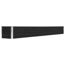 vidaXL Garden Raised Bed Galvanised Steel 320x40x45cm Anthracite Grow Planter