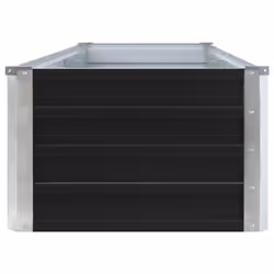 vidaXL Garden Raised Bed Galvanised Steel 320x40x45cm Anthracite Grow Planter