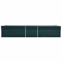 vidaXL Garden Raised Bed Galvanised Steel 45cm Green Patio Planter Flower Box