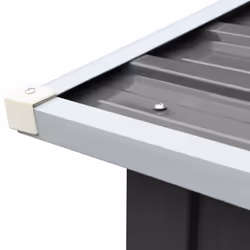 vidaXL Garden Log Storage Shed Galvanised Steel Anthracite Firewood Sheds - Additional view 4