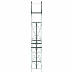 vidaXL Garden Arch Dark Green 120cm Iron Home Lawn Outdoor Pergola Trellis - Additional view 2