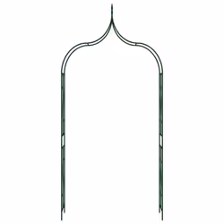 vidaXL Garden Arch Dark Green 120cm Iron Home Lawn Outdoor Pergola Trellis - Additional view 5