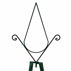 vidaXL 2x Garden Climbing Plant Racks Dark Green Iron Outdoor Display Stand