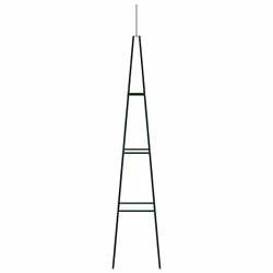 vidaXL 2x Garden Climbing Plant Racks Dark Green Iron Outdoor Display Stand - Additional view 6