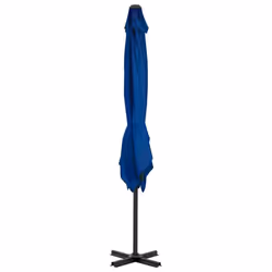 vidaXL Cantilever Garden Parasol with Aluminium Pole Shade Umbrella Azure Blue