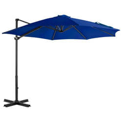vidaXL Cantilever Garden Parasol with Aluminium Pole Umbrella Azure Blue