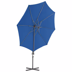 vidaXL Cantilever Garden Parasol with Steel Pole Outdoor Umbrella Azure Blue - Additional view 3