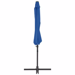 vidaXL Cantilever Garden Parasol with Steel Pole Outdoor Umbrella Azure Blue - Additional view 4