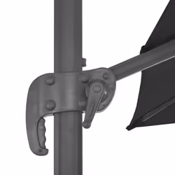 vidaXL Cantilever Umbrella with Aluminium Pole Garden Sunshade Outdoor Parasol - black, 300 x 300 cm - Additional view 6