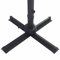 vidaXL Cantilever Umbrella with LED Lights Garden Sunshade Outdoor Parasol - black - Additional view 7