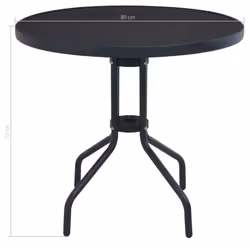 VidaXL 47253 outdoor table Black - Additional view 4