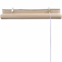 vidaXL Bamboo Roller Blinds Kitchen Blackout Curtain 4 pcs 120x160 cm Natural - Additional view 5