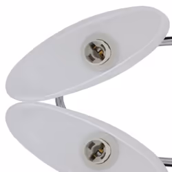 vidaXL 4x Ceiling Lamp with Ellipsoid Glass Shades E14 Lighting Bedroom Office - Additional view 4