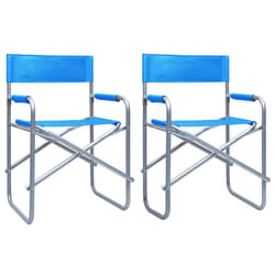 VidaXL 47917 outdoor chair Terrace Polyester, Steel Blue