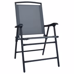 VidaXL 47922 outdoor chair Terrace Steel, Textile Grey