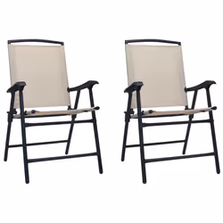 VidaXL 47924, Terrace, Steel, Textile, Cream, 620 mm, 590 mm, 930 mm