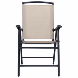VidaXL 47924 outdoor chair Terrace Steel, Textile Cream