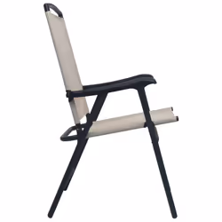 VidaXL 47924 outdoor chair Terrace Steel, Textile Cream - Additional view 4