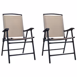 VidaXL 47925, Terrace, Steel, Textile, Taupe, 620 mm, 590 mm, 930 mm