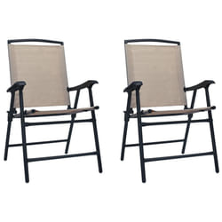 VidaXL 47925 outdoor chair Terrace Steel, Textile Taupe
