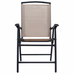 VidaXL 47925 outdoor chair Terrace Steel, Textile Taupe