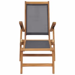 VidaXL 47410 outdoor chair Terrace Padded seat Teak Black - Additional view 4