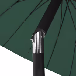 vidaXL Garden Parasol with Aluminium Pole Sunshade Outdoor Umbrella Green - Additional view 5