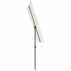 vidaXL Garden Parasol with Aluminium Pole Sunshade Outdoor Umbrella Sand White - Additional view 10