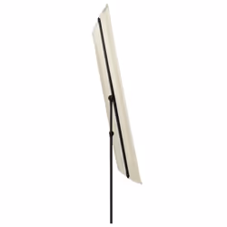 vidaXL Garden Parasol with Aluminium Pole Sunshade Outdoor Umbrella Sand White - Additional view 3