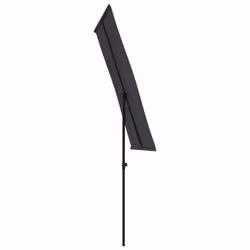vidaXL Outdoor Parasol with Aluminium Pole Garden Patio Umbrella Canopy Shade - black - Additional view 4