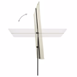 vidaXL Garden Parasol with Aluminium Pole Sunshade Outdoor Umbrella Sand White - Additional view 4