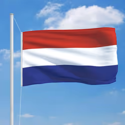 vidaXL Netherlands Flag 90x150cm Holland Flag Vivid Color National Bannaer