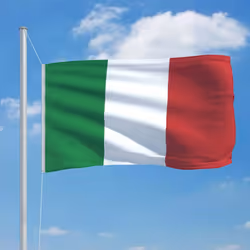 vidaXL Italy Flag Durable Garden Windsock With Brass Grommets National Flag