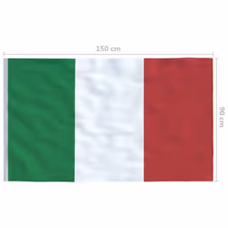 vidaXL Italy Flag Durable Garden Windsock With Brass Grommets National Flag - Additional view 4