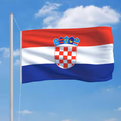 vidaXL Croatia Flag Durable Garden Windsock With Brass Grommets National Flag