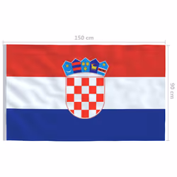 vidaXL Croatia Flag Durable Garden Windsock With Brass Grommets National Flag