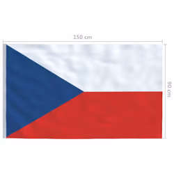 vidaXL Czech Flag Durable Garden Windsock With Brass Grommets National Flag - Additional view 4