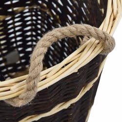 vidaXL Firewood Backpack with Carrying Belts 50x44x58cm Natural Willow Basket - Additional view 7
