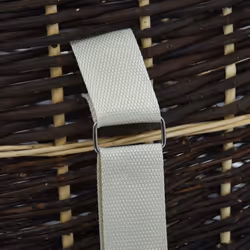 vidaXL Firewood Backpack with Carrying Belts 57x51x69cm Natural Willow Basket
