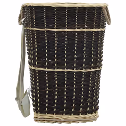vidaXL Firewood Backpack with Carrying Belts 57x51x69cm Natural Willow Basket - Additional view 5