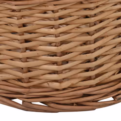 vidaXL Firewood Basket with Carrying Handles 88x57x34cm Natural Willow Basket - Additional view 7