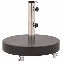 vidaXL Parasol Base Granite 30 kg Round Black Parasol Stand Umbrella Holder
