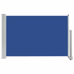 vidaXL Patio Retractable Side Awning Privacy Screen Garden Sunshade Screen - blue, 60 x 300 cm