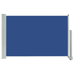 vidaXL Patio Retractable Side Awning Privacy Screen Garden Sunshade Screen - blue, 60 x 300 cm