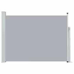 vidaXL Retractable Side Awning Outdoor Privacy Screen Blind Sunshade Shelter - grey, 120 x 500 cm - Additional view 2